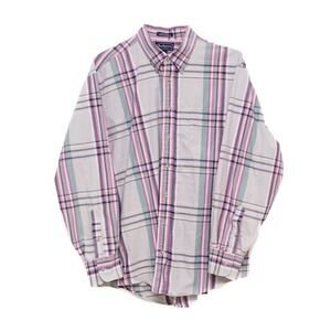 Vintage Burberrys‎ of London Men's Plaid Button-Down Shirt XL – Made in USA